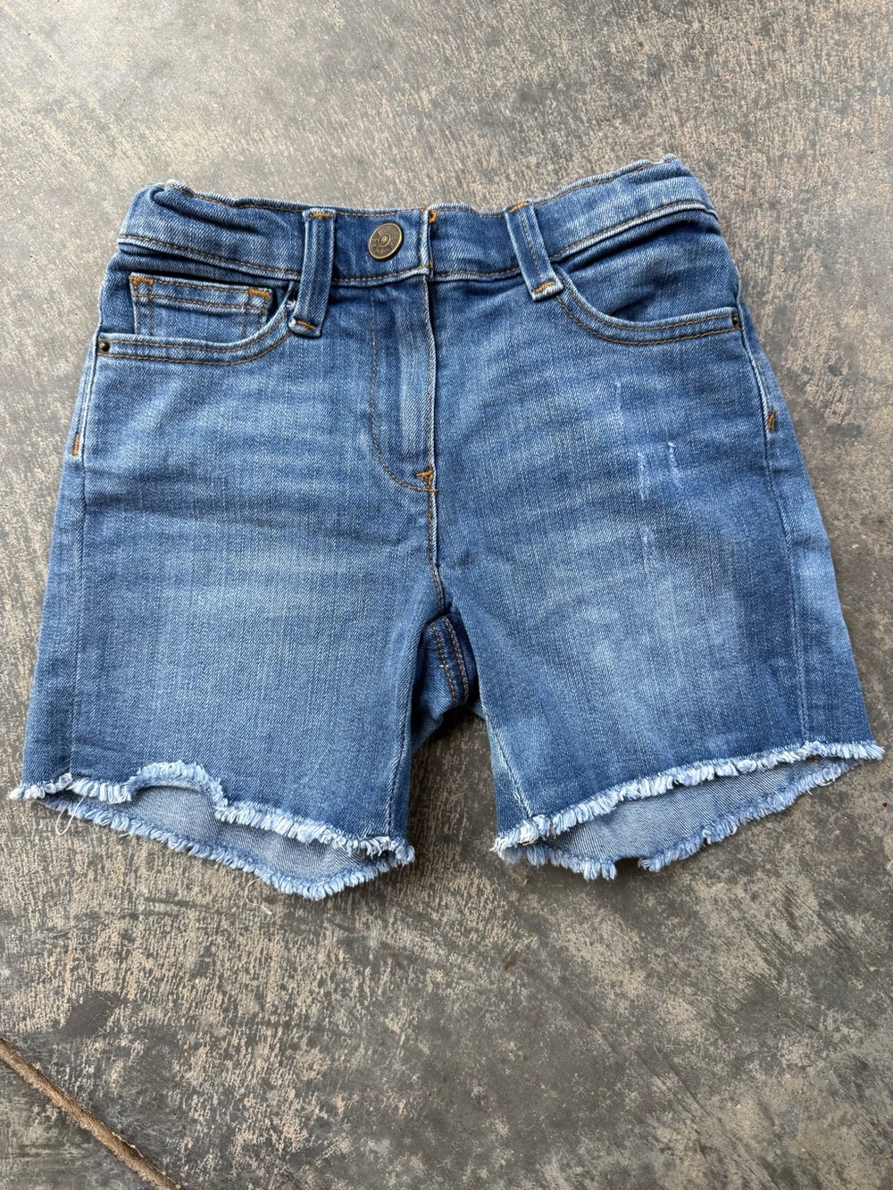 Crewcuts J.Crew Girls Size 5 Distressed Denim Cutoff Shorts Frayed Hem